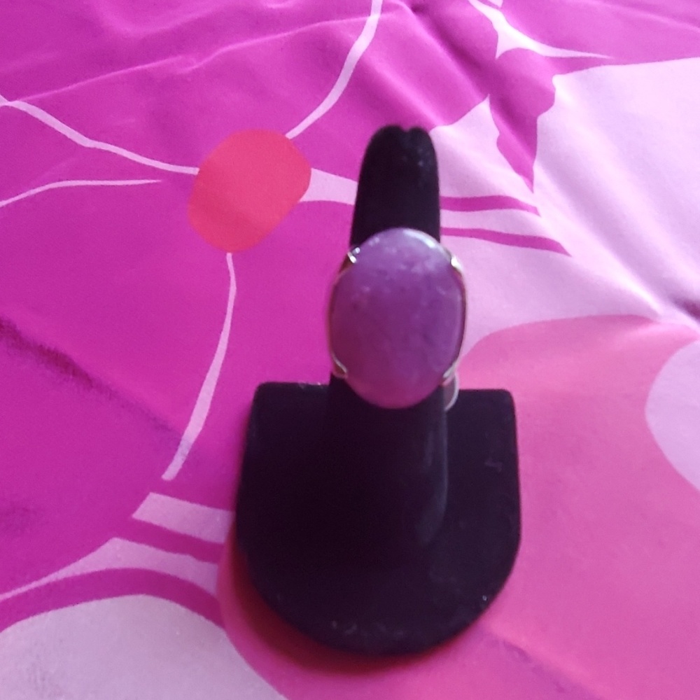 Amethyst cocktail style statement ring
